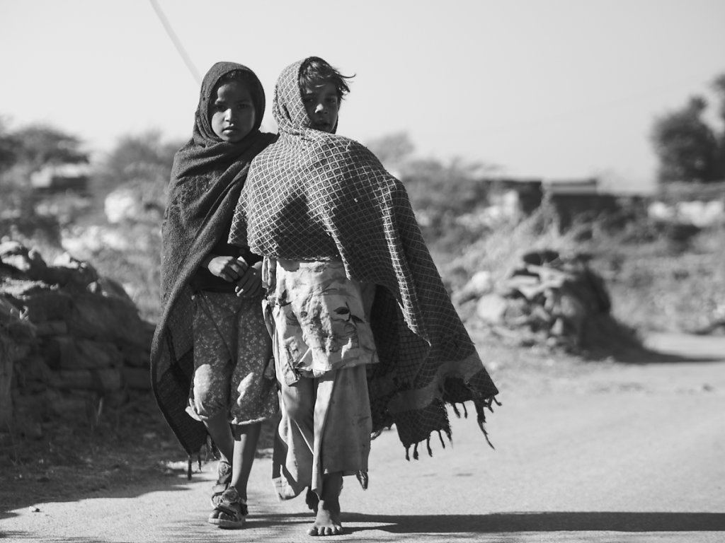 Kids in Sisarma Village, Udaipur - Rajasthan